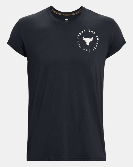 Men's Project Rock Cap Sleeve T-Shirt, Black, pdpMainDesktop image number 4